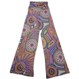 Vamos Women's Disco Stretch Bell Bottom Wide Leg Palazzo Pants S
